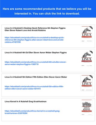 Linux In A Nutshell Ellen Siever Stephen Figgins Robert Love Arnold ...
