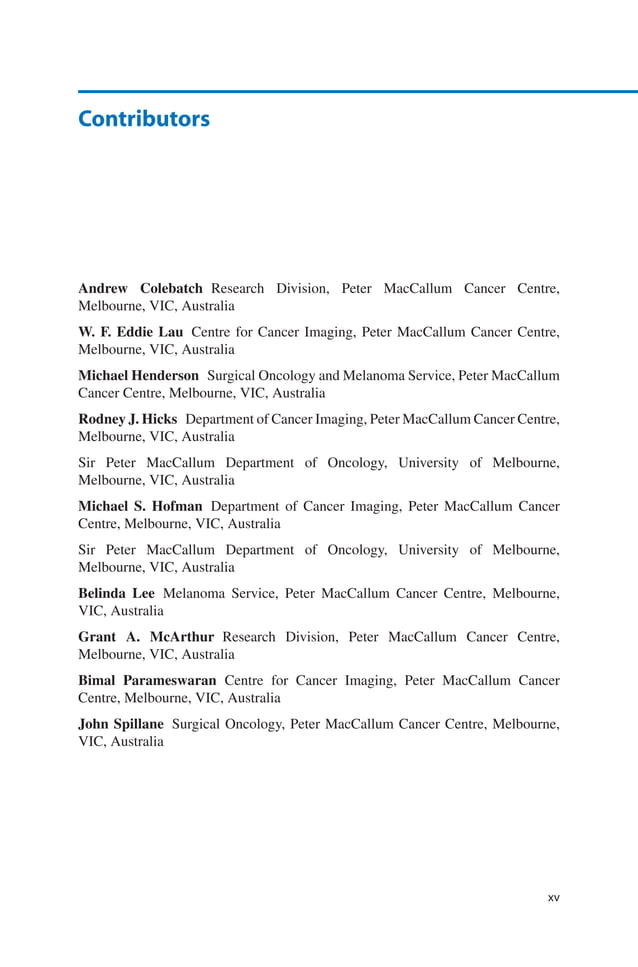 PET CT in Melanoma Clinicians Guides to Radionuclide Hybrid Imaging ...