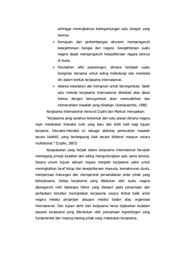 Teori Kerjasama Internasional Pdf