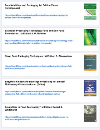 Food and Beverage Packaging Technology 2e 2nd Edition Mark J. Kirwan | PDF