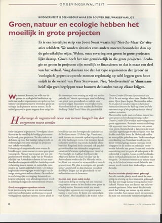 Artikel omgevingskwaliteit ROM magazine aug 2000