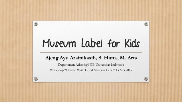 Museum Label Template Museum Label Template