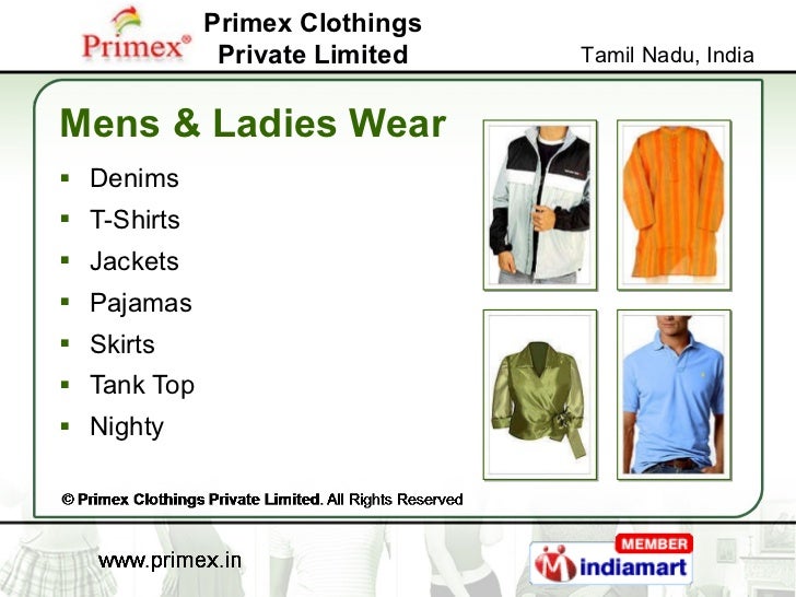 Primex Clothings Private Limited, Tirupur, Tamil Nadu, India