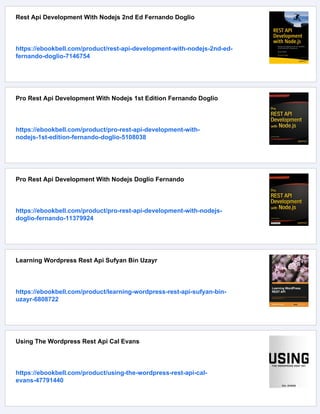 Rest Api Design Rulebook Mark Masse Masse Mark | PDF