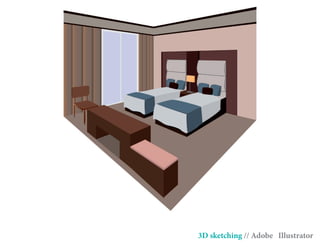 3D sketching // Adobe Illustrator
 