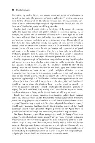 Theories Of Distributive Justice Who Gets What And Why 1st Jeppe Von ...