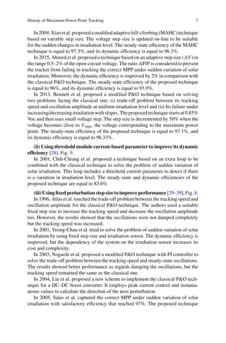 Modern Maximum Power Point Tracking Techniques for Photovoltaic Energy ...