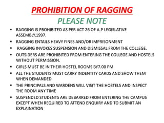 57663649-Anti-Ragging for medical and dental students | PPT | Crime ...