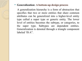 Abstract Generalization DBMS AND RDBMS TEACHING POWER POINT .ppt