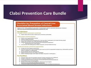 Clabsi Prevention Care Bundle
 