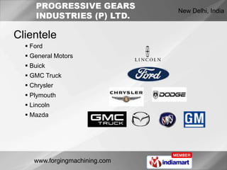 Forged Products by Progressive Gears Industries (P) Ltd, New Delhi