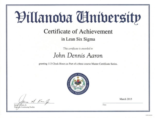 lean certificate