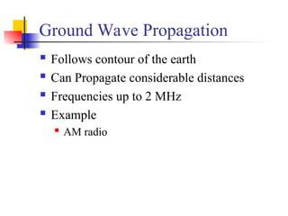 Ground Wave Example antenna and wave propagation, ground wave space wave and sky wave ...