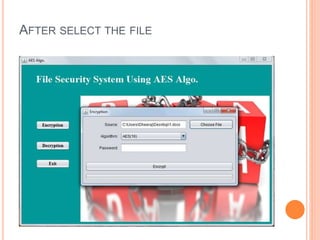 AFTER SELECT THE FILE
 