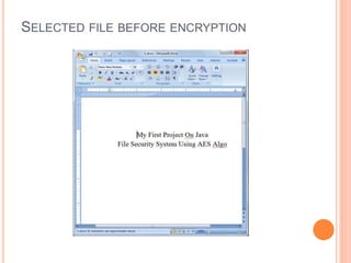 SELECTED FILE BEFORE ENCRYPTION
 