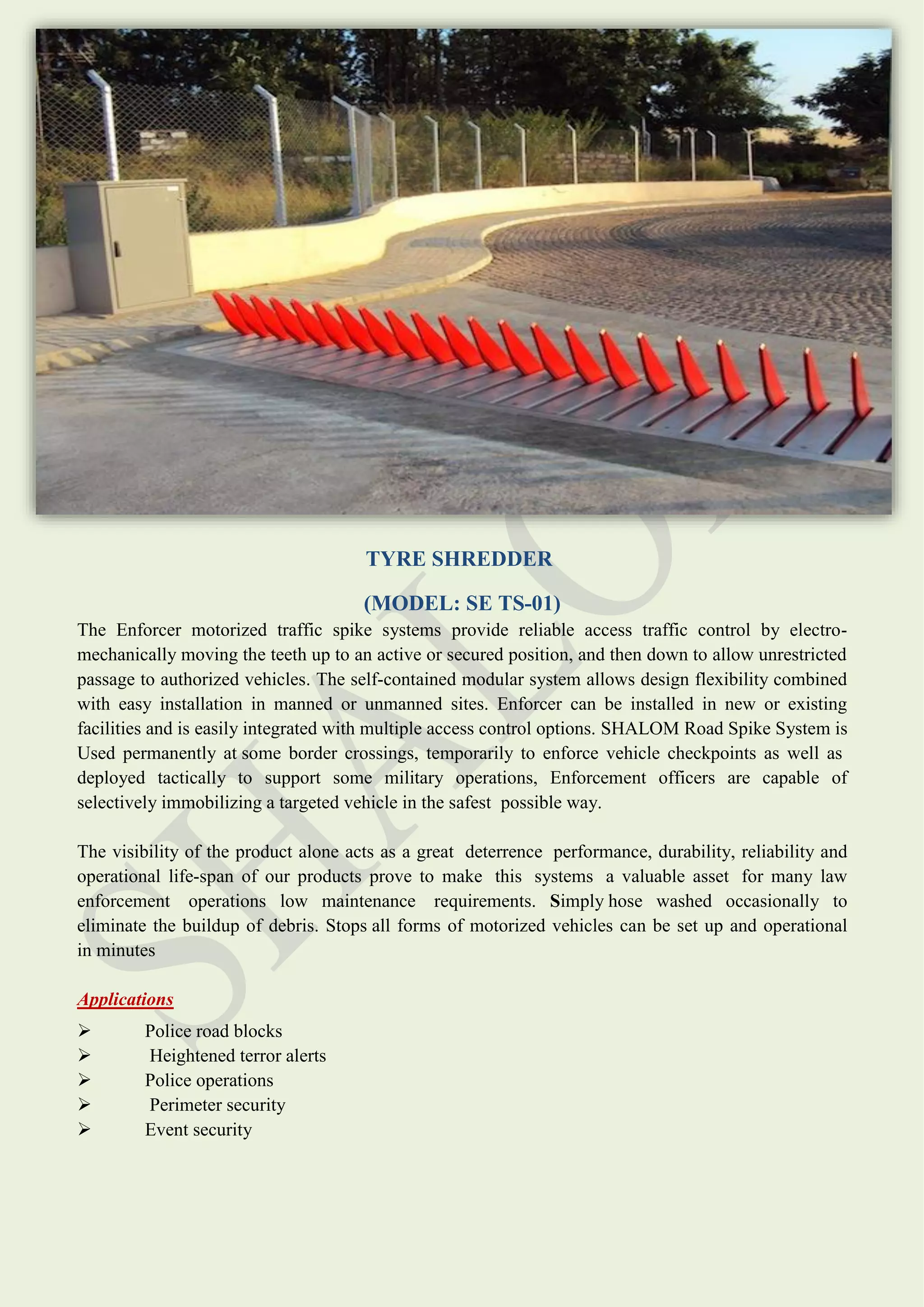 Tyre Killer (Spikesystem) | PDF