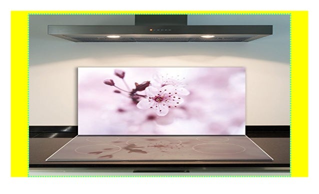 Ceranfeldabdeckung 80x52 cm Blumen Violett Herdabdeckplatten Spritzschutz Glas