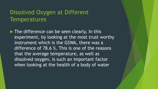  The difference can be seen clearly. In this
experiment, by looking at the most trust worthy
instrument which is the GSWA...