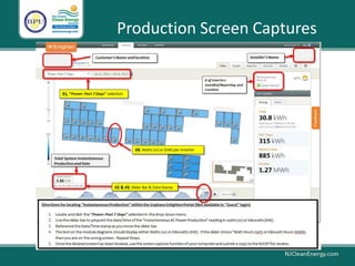 Production Screen Captures
 
