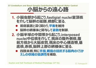 57 cerebellum and basal ganglia contributions to overall motor control ...