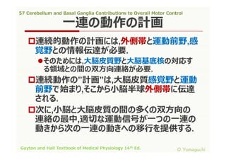 57 cerebellum and basal ganglia contributions to overall motor control ...
