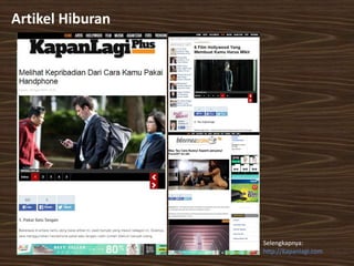 Artikel Hiburan
Selengkapnya:
http://Kapanlagi.com
 
