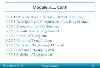 Phr_ali91@hotmail.comPhr_ali91@hotmail.com
Module 3….. Cont’
21Muhammad Ali
 