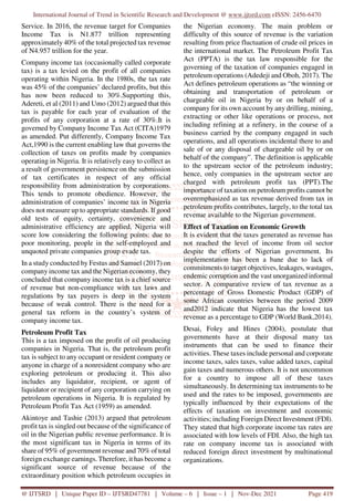 Effect of Indirect Taxation on Economic Development of Nigeria | PDF