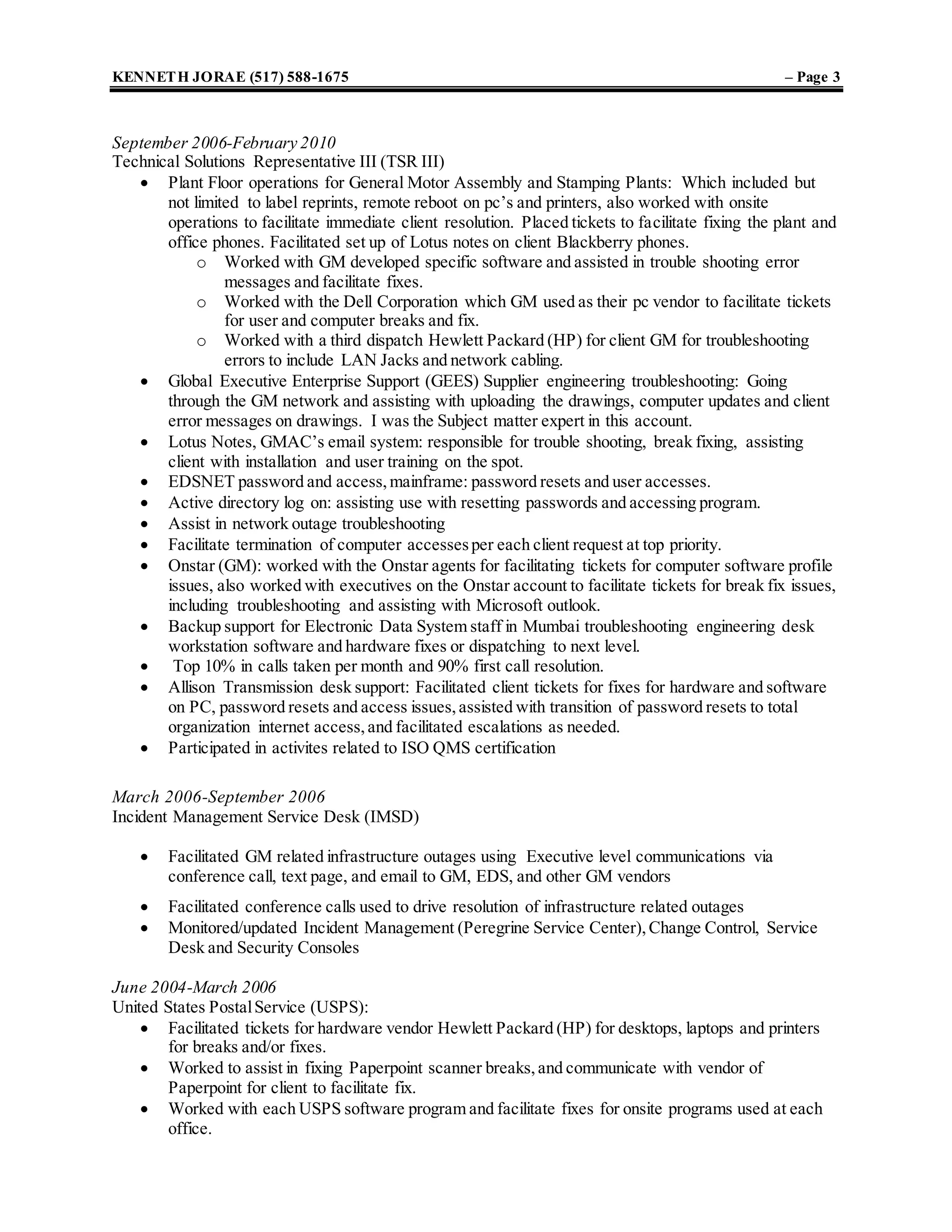 Ken+Jorae+resume+2015 | PDF