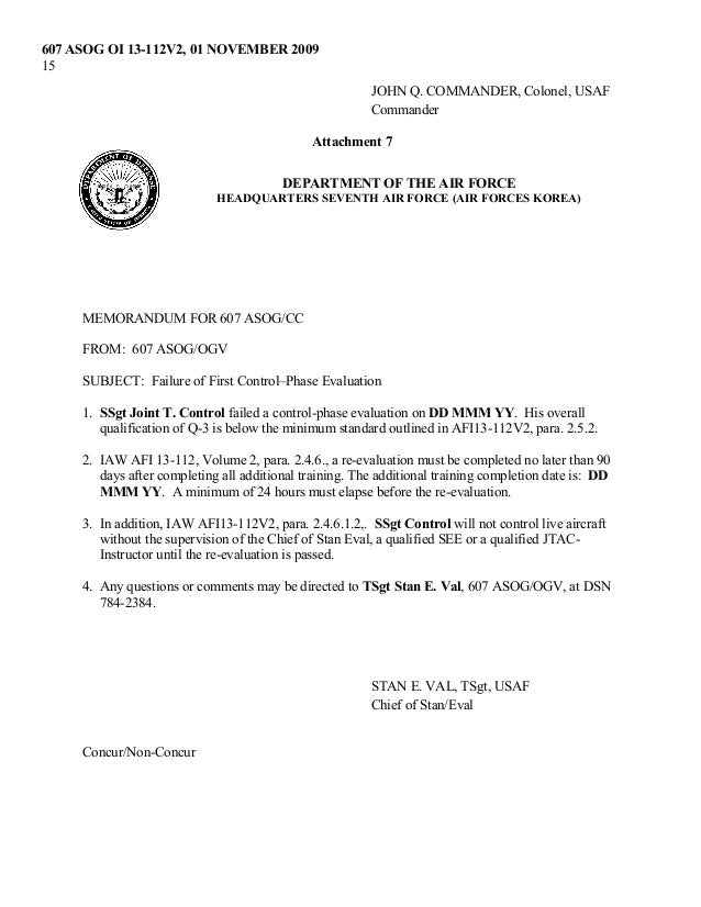 Expired 607 ASOG Standards & Evaluation Program