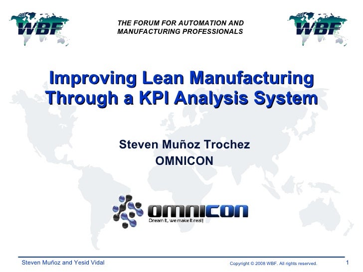 Improving Lean Manufacturing Through a KPI Analysis System
