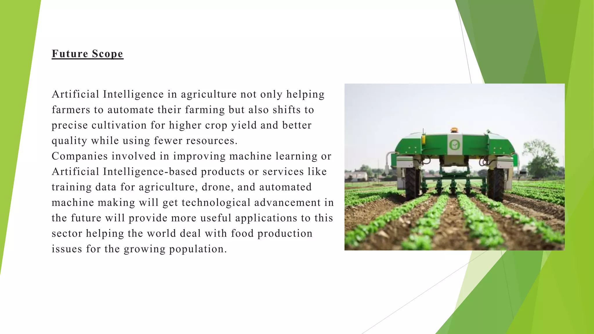 APPLICATION OF AI IN AGRICULTURE PPT visual data 3