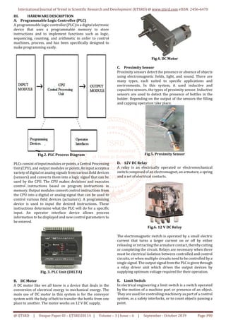 PLC Based Automatic Bottle Filling and Capping System PDF