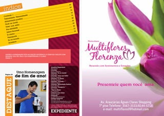 .... 07
............
............
9
....
............
......... 0
............
............
10
............
............
....
......
......
............
............
............
............
............
............
............
..... 14
............
............
..
....
......
......
............
............
............
............
do + ..
16
ado ..
............
............
Corren
onaliz
............
............
............
ers
........
........
........
ento P
............
............
............
m
......
......
......
.... 20
Treina
............
............
ositiva
............
............
............
ção p
............
....
....
25
......
nta
............
..........
............
............
A lime
............
da ......
............
............
............
............
na mo
............
...... 29
......
......
........
Você
lo ......
............
............
............
m esti
............
............
............
co
......
.. 30
........
........
Viver
............
............
............
............
............
............
ade ..
............
....
....
....
3
vid
............
............
............
......... 3
Pós-ati
............
et ........
............
............
............
............
............
Gourm
34
..
....
......
......
Sabor
............
............
............
............
............
............
............
............
............
............
............
bicho
......
......
......
Éo
............
............
............
............
............
porte
............
............
Passa
....
o ........
............
mund
............
Eu no
............
....
ce ......
Aconte

Adorei a homenagem feita na Edição anterior p/ o líder do Chiclete com
Banana! Sou fã!! Dele e da POSIATIVIDADE, é claro!
Diana V.

Página 20

Uma Homenagem

de fim de ano!

Jornalista Responsável
Mel Simões
Colunista
Acácio Tolentino
Colunista “Eu no mundo“
Rafael Ajuz
Colunista “Viver com Estilo”
Sandra Tumelero
Colunista “É o Bicho”
Ricardo Antônio
Colunista “Correndo +”
Edilberto Barros
Colunista “Alimentação Positiva”
Karen Moreno
Colunista “Passaporte ”
Elcio Vieira
“Você na Moda”
Por Finíssimo
Colaborou nessa edição:
Rodolfo Santos

Fotografia
Equipe POSIATIVIDADE
Contato Comercial
(61) 9261-2778
revistaposiatividade@yahoo.com.br
www.facebook.com/posiatividade
A Revista POSIATIVIDADE não se responsabiliza pelos
anúncios veiculados, como também não se responsabiliza
pelas matérias publicadas, que são de responsabilidade
de seus autores.

3567-3533/8144-5718

 