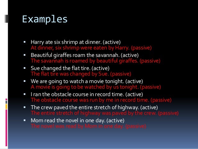 passive voice