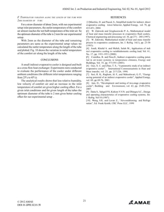 Design and Performance Evaluation of an Indirect Evaporative Air Cooler ...