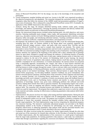 Design and assessment of effective multimedia-based courseware for ...