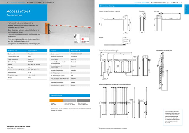 Magnetic AutoControl vehicle gate barriers | PDF | Track and Field | Sports