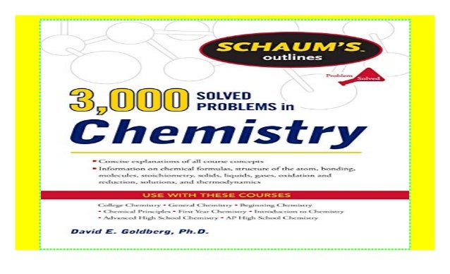 3 000 Solved Problems In Chemistry Schaum S Outlines Download P