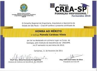 Prêmio CREA2011