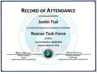 UASI Rescue Task Force Cert