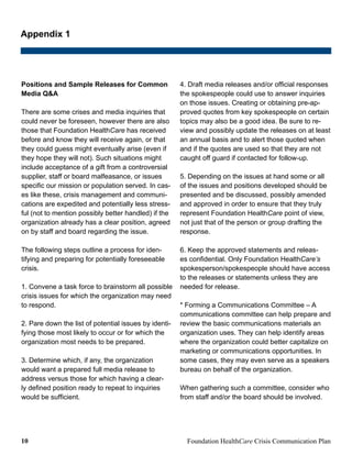 FDNH Crisis Guide | PDF