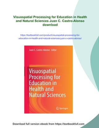 Visuospatial Pdf Visuospatial Processing for Education in Health and Natural Sciences ...