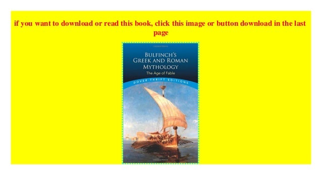 Bulfinch's mythology by thomas bulfinch image