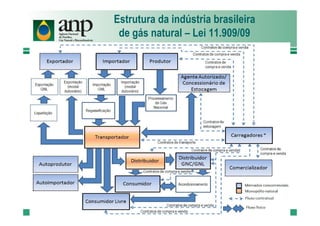 Estrutura da indústria brasileira
de gás natural – Lei 11.909/09
 