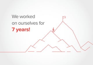 We worked
on ourselves for
7 years!
 