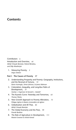 Understanding Poverty Banerjee Abhijit Vmookherjee Dilipbenabou | PDF