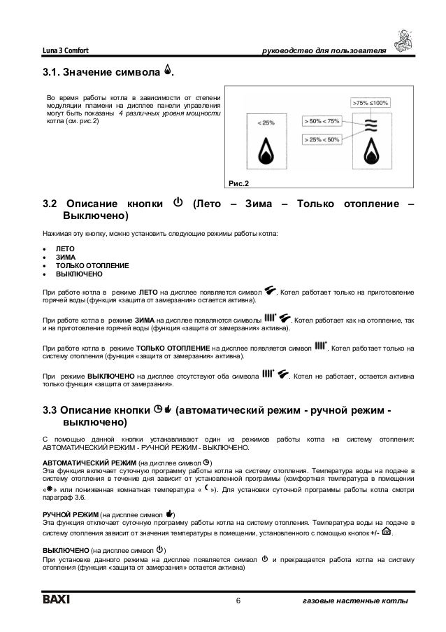 Baxi Luna Fi Manual