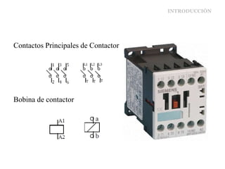 INTRODUCCIÓN
Contactos Principales de Contactor
Bobina de contactor
 
