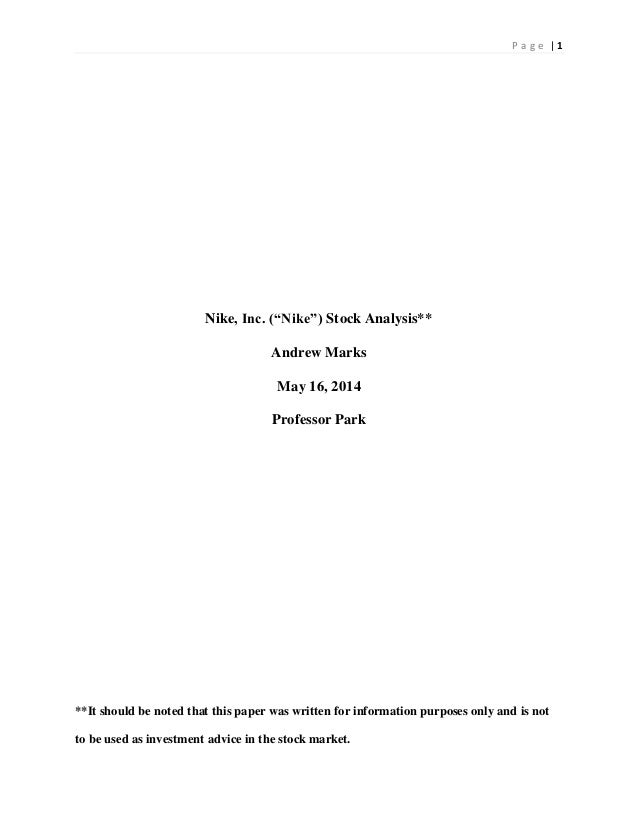 nike inc ticker symbol